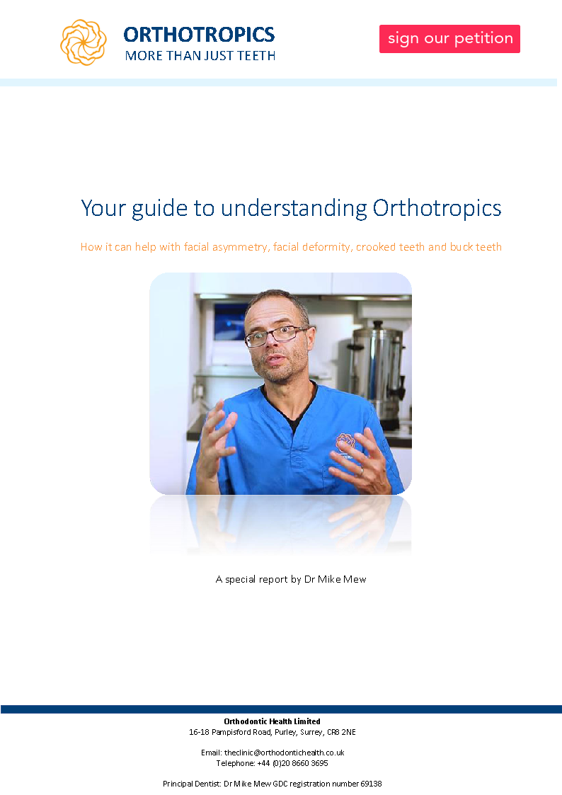Understanding Orthotropics Petition, Dr Mike Mew